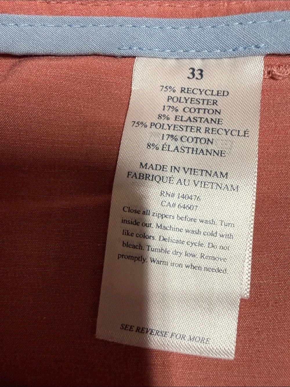 Faherty Washed Rose Flat-Front Cotton Shorts - Picture 4 of 6